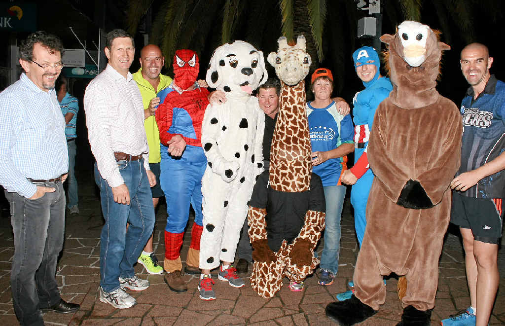 FOOT RACE: The Daily Dalmatian, Ziggy the giraffe and Trigger the horse will take on to the streets in the annual Graham Buchner Celebrity Horse Race at this years Mardi Gras.